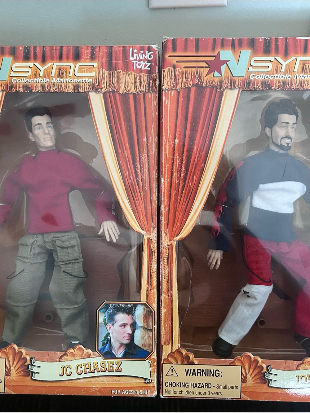 N Sync JC Chasez and Joey Fatone Marionette Doll